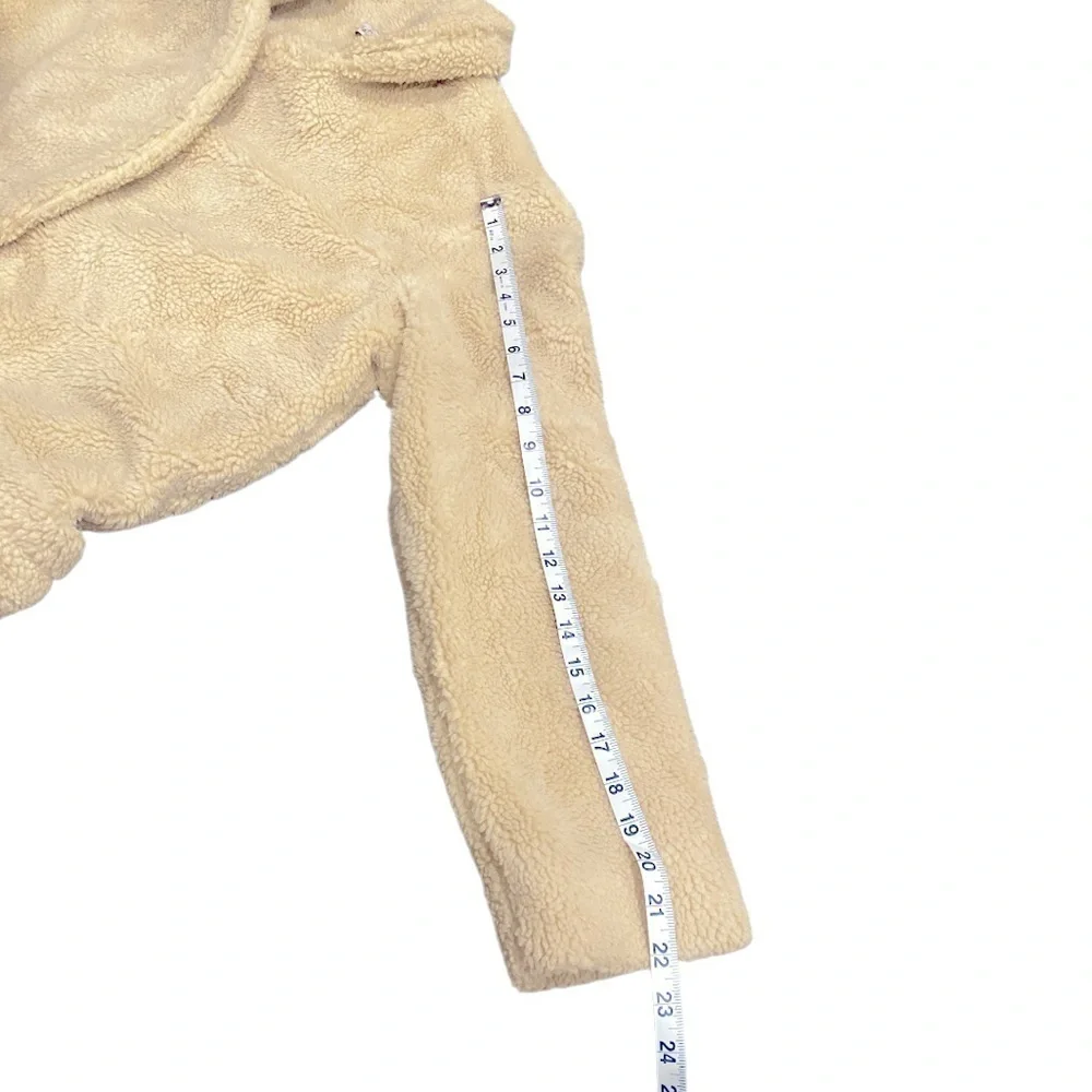 Mes Demoiselles Paris Prosper Faux Shearling coat ecru